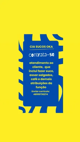Vaga CLT Cia Sucos OKA