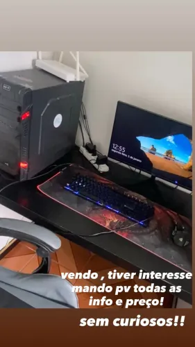 VENDO PC GAMER COMPLETO + CADEIRA GAMER + MESA