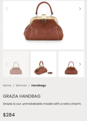 Bolsa de couro Gianni Conti, luxo italiano