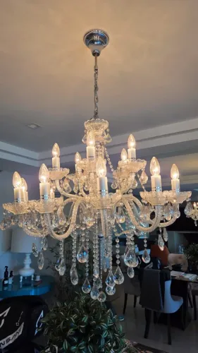 Lustre/pendente de Cristal Maria Tereza 