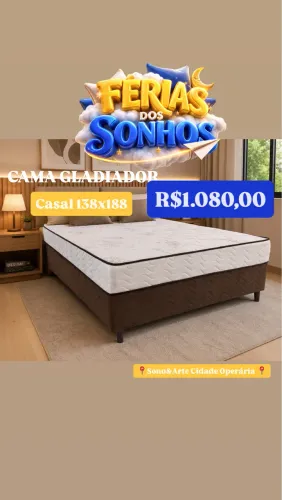 CAMA BOX CASAL GLADIADOR