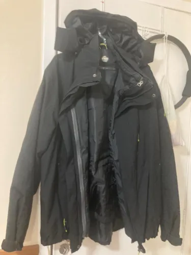 Casaco importado preto masculino G