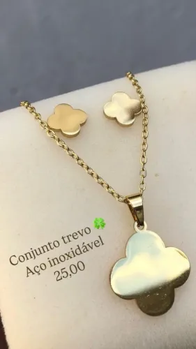 Conjunto em aço inoxidável 