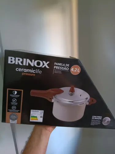 Panela de pressão de cerâmica BRINOX 4,2L