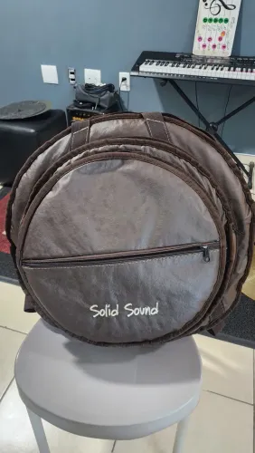 Semi case em couro,soli sound,22/24