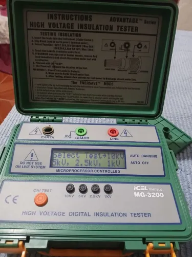 Megômetro Digital Icel Mg-3200 Alta Tensão 10kv Completo na Caixa