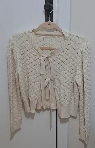 Blusa cropped tricô tamanho M