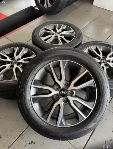 Rodas Creta aro 17 original + pneus Dunlop