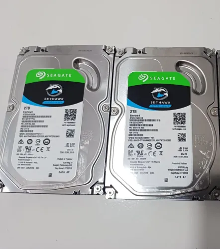 2 hds 2tb seagate skyhawk cftv dvr, NOVO!