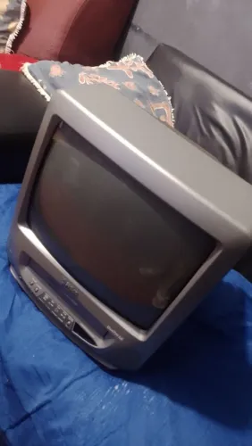TV de Tubo 14" Philco Duetto PVT-1418 (Com VHS Integrado) - Retrô / Coleção