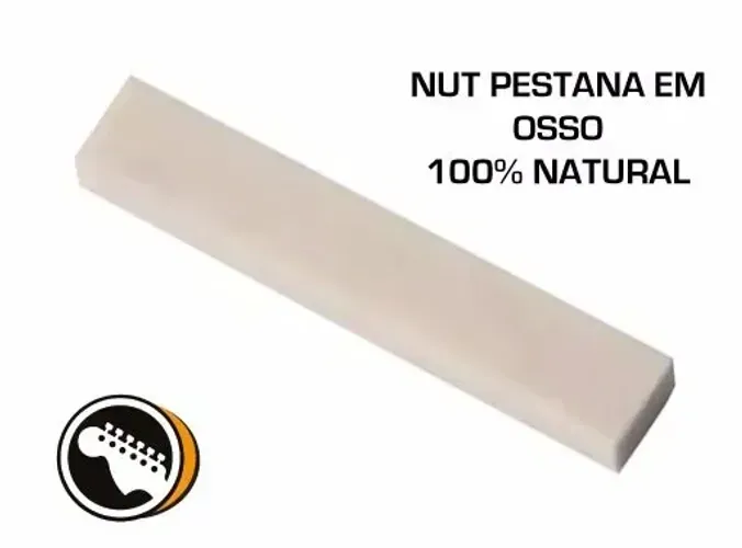 15 X Nut Pestana De Osso Para Violão Natural Tratado