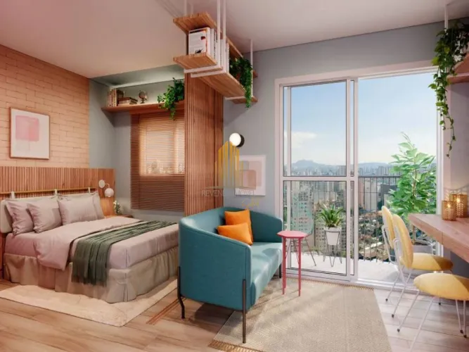 Condomínio Viva Benx Cada do Ator na Vila Olímpia, Studio de 24m² sem vaga.