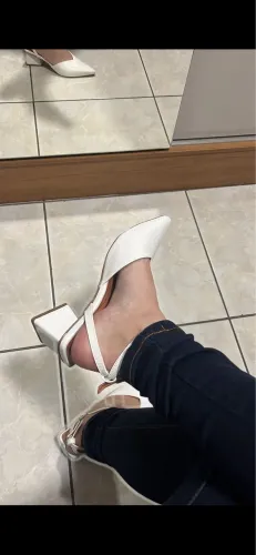 Scarpin branco noivado, casamento pré wedding