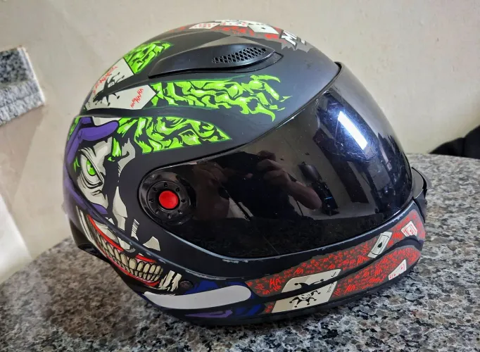 CAPACETE MIXS FOKKER FOSCO CORINGA FUMÊ TAMANHO 62