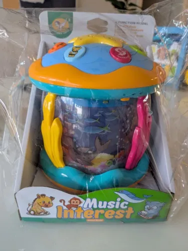 Luminária musical com projeção (NOVA)