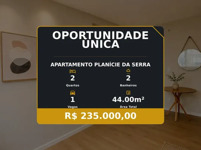 Linda Oportunidade em Planície da Serra: 2 Quartos e Suíte!