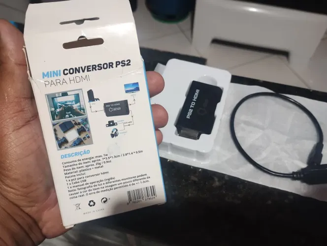 Mini conversor PS2 para HDMI 1080i/1080P