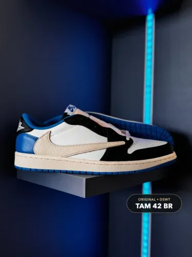 Air Jordan 1 Low Fragment x Travis Scott - Tam 42 BR - Novo DSWT