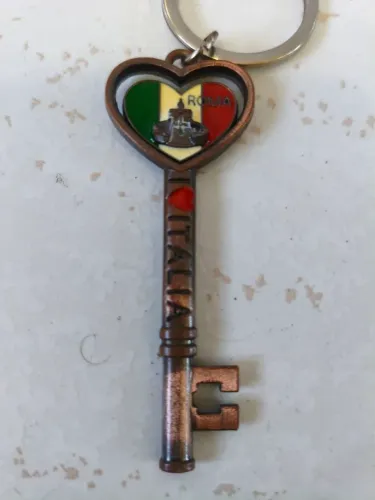 Chaveiro Italiano chave de Roma item único de coleção 
