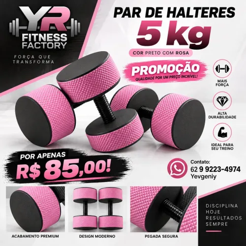 Par de halteres de 5kg