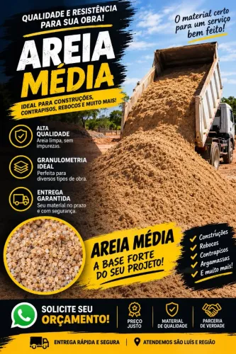 Carrada de areia e brita