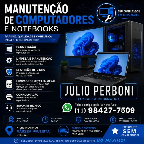 ? MANUTENÇÃO DE COMPUTADORES E NOTEBOOKS | JULIO TECH SOLUÇÕES ?