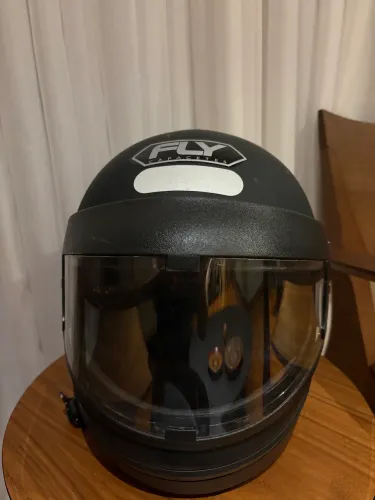Capacete preto fly capacetes TAM. 58 usado
