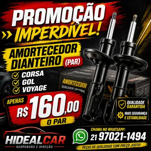 Par de amortecedor dianteiro gol.voiagem .corsa