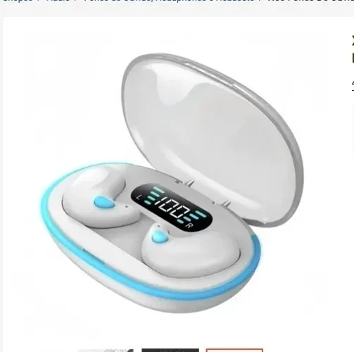 Fones De Ouvido TWS Fone Sem Fio Bluetooth Display Led Hifi Estéreo Cancelamento De