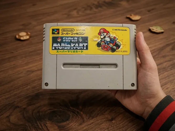 Jogo super Mario kart original Nintendo super famicom