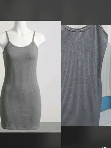 Vestido tubinho cinza