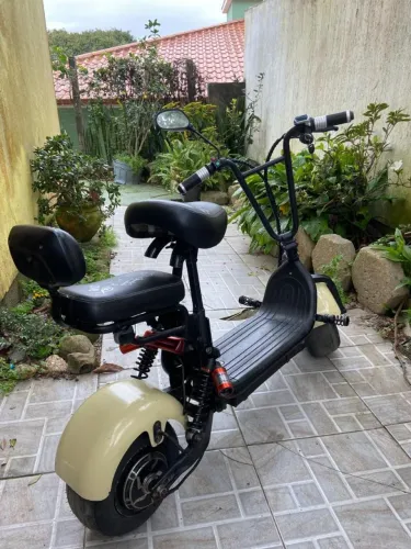 Scooter Elétrica / Scooter Tipo Chopper 48V - Bateria de Lítio (Com Assento Duplo)