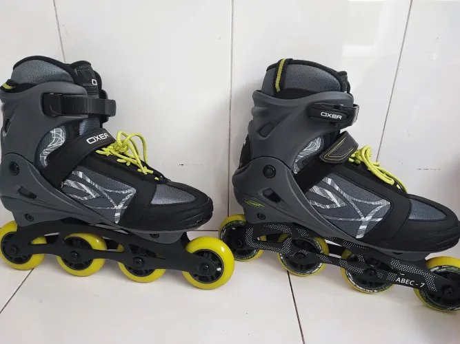 Patins oxer, cinza e verde, 41