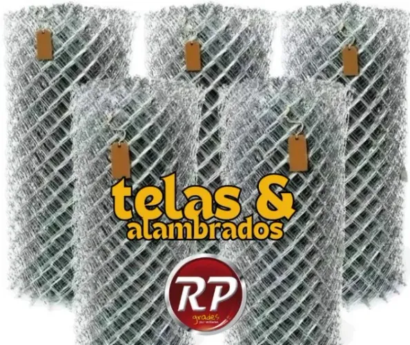 Tela Alambrado Galvanizado 1,00m X F14 X M3" - Rolo 20 metros