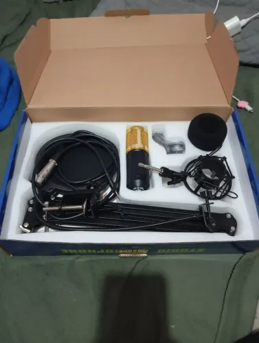 Kit microfone condensador 
