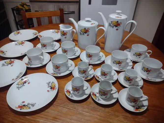 Jogo chá e café porcelana SRS 