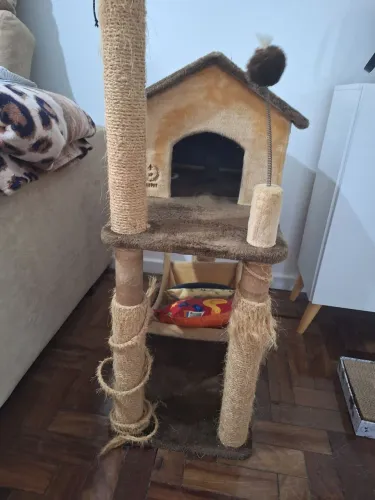 Arranhador com casinha