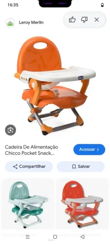Vendo cadeira de alimentação