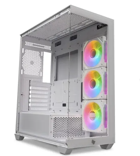 Gabinete Aquario Branco de Vidro - Suporta qualquer placa mae e placa de video - Lacrado