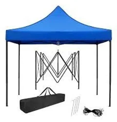 Tenda Gazebo Dobravel Sanfonada 3 X 3 M Pagoda Azul Articulada