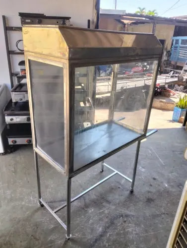 Secador de carne 2 gancheiras , 1 metro altura 1,65 fundura 50 cm conservado