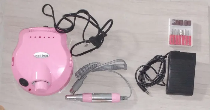 Lixa Elétrica de Unhas (Nail Drill) - Completa | Funcionando