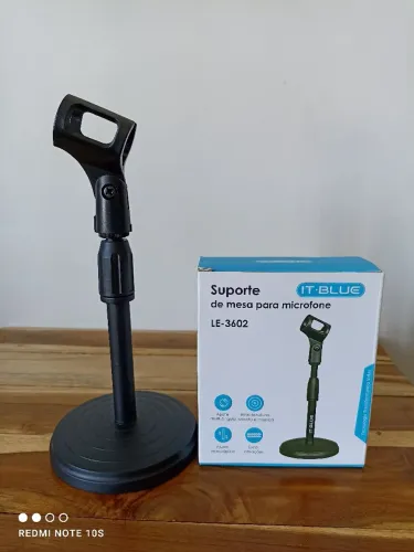 Suporte de mesa para microfone com altura de até 40cm / MEGA PROMOÇÃO