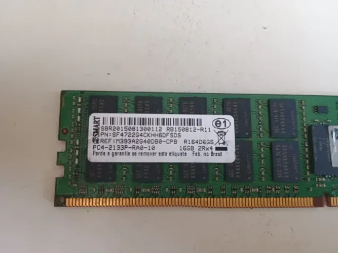 Memória DDR4 para servidor e Desktop, 16GB 2133P ECC Registrada
