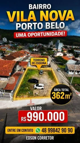 TERRENO IDEAL PARA PERMUTA EM PORTO BELO