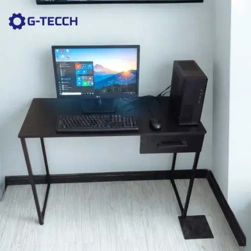 Escrivaninha com Gaveta 1M Mesa Multiuso Industrial para Computador Notebook de Estudo