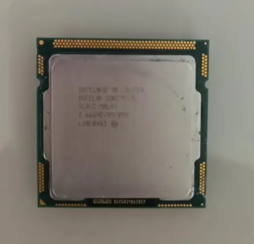Processador Intel Core i5-750 4 Núcleos 3.2GHz LGA1156 DDR3 + Cooler Intel E41759-002.