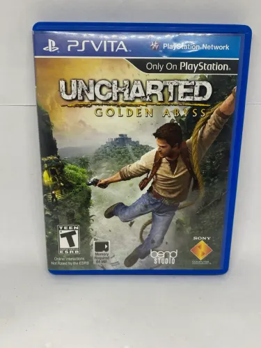 JOGO PS VITA UNCHARTED GOLDEN ABYSS - ORIGINAL COM CAPA