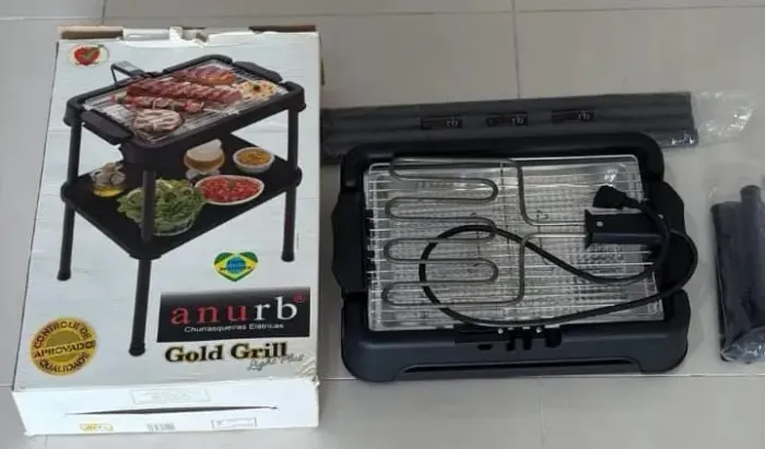 Churrasqueira Elétrica anurb Gold grill light plus
