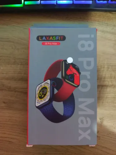 smartwatch laxasfit i8 pro max branco